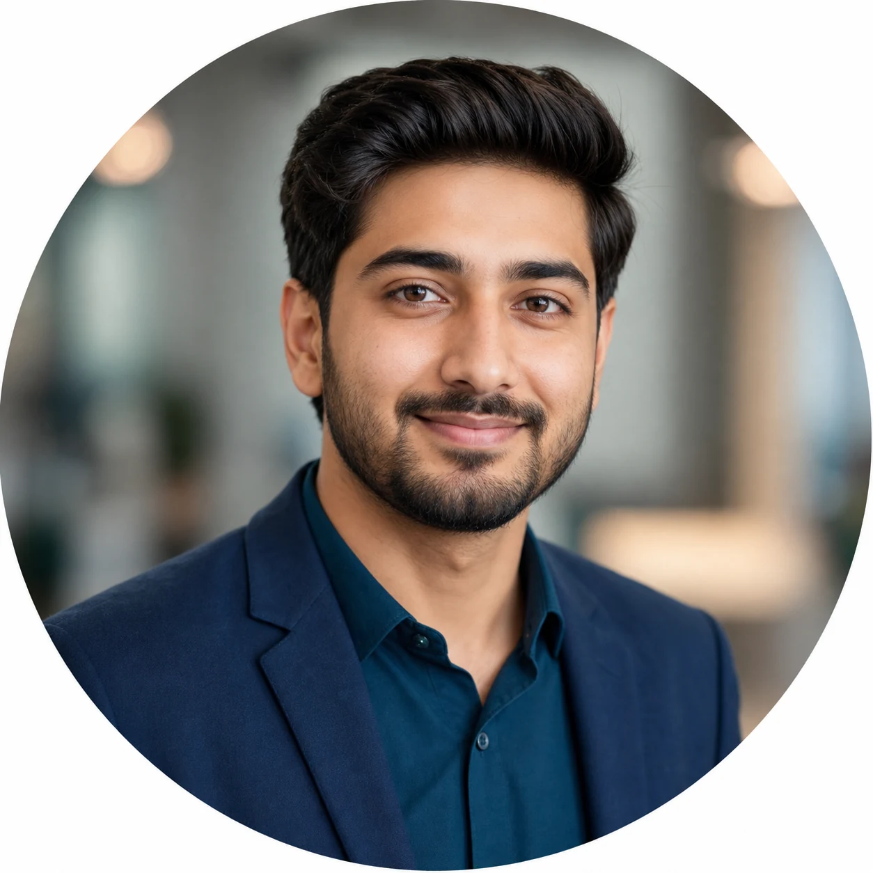 Pakistani man professional testimonial portrait