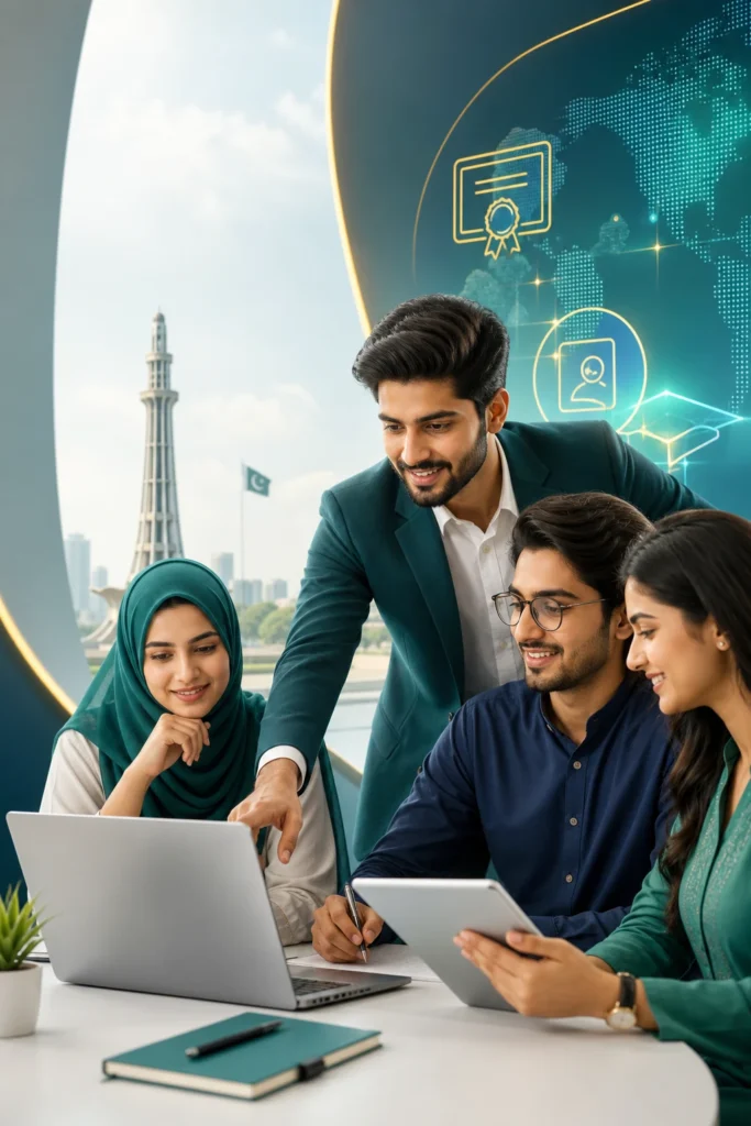Pakistani professionals learning online through Certiqo